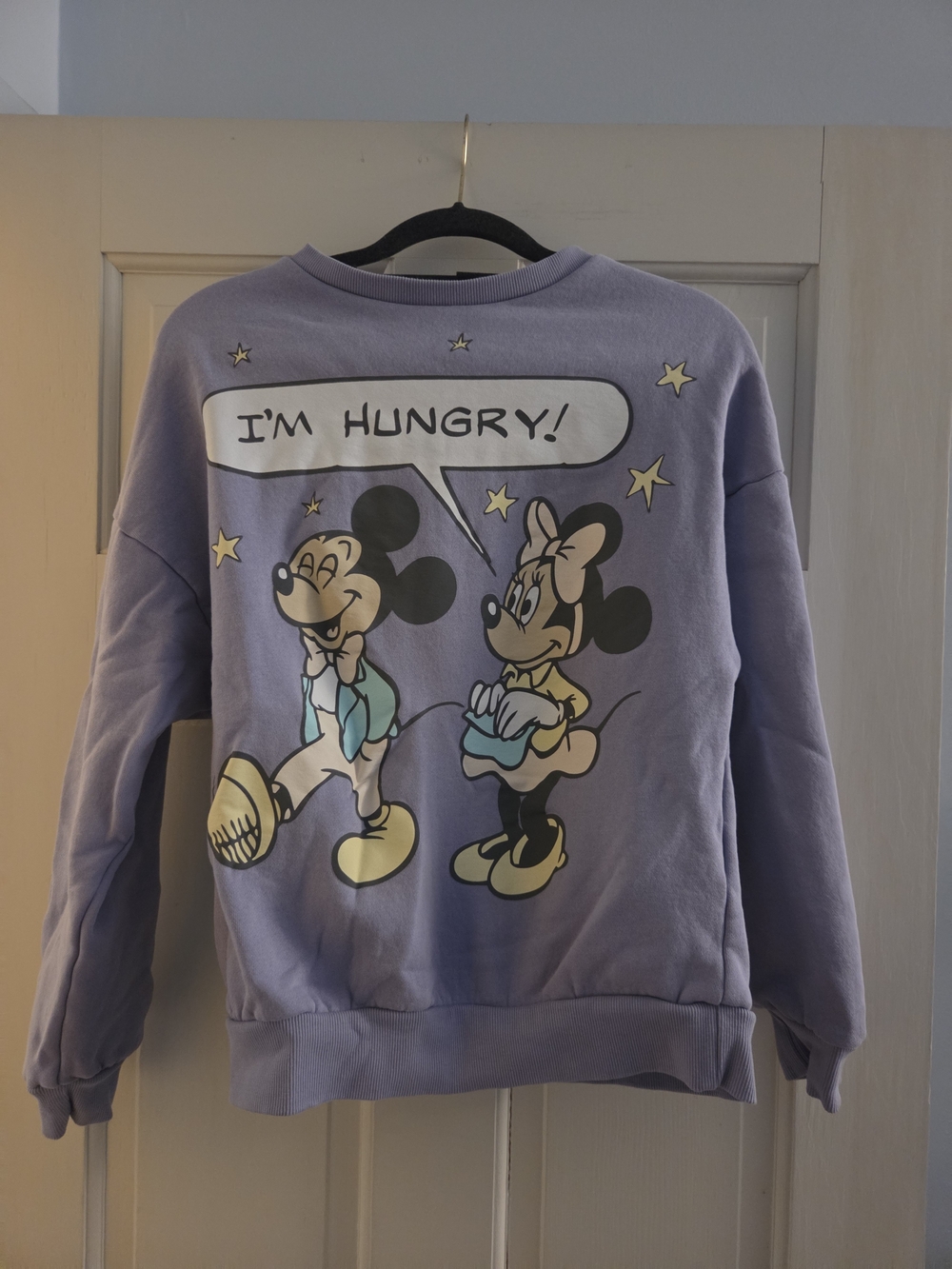 Disney x Cakeworthy Mickey And Minnie "I'm Hungry" Pullover Sweater